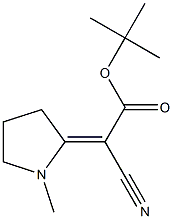 Cyano(1-methylpyrrolidin-2-ylidene)acetic acid tert-butyl ester Structure