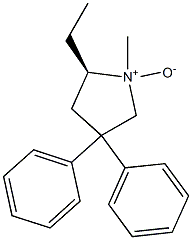 (5R)-3,3-Diphenyl-5-ethyl-1-methylpyrrolidine 1-oxide,,结构式