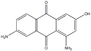 2-ヒドロキシ-4,6-ジアミノアントラキノン 化学構造式