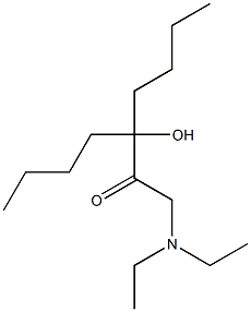 3-Butyl-1-(diethylamino)-3-hydroxy-2-heptanone Structure