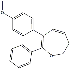 6,7-Dihydro-2-phenyl-3-(4-methoxyphenyl)oxepin|