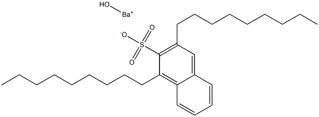 1,3-Dinonyl-2-naphthalenesulfonic acid hydroxybarium salt Structure