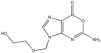 5-Amino-3-(2-hydroxyethoxymethyl)imidazo[4,5-d][1,3]oxazin-7(3H)-one Structure