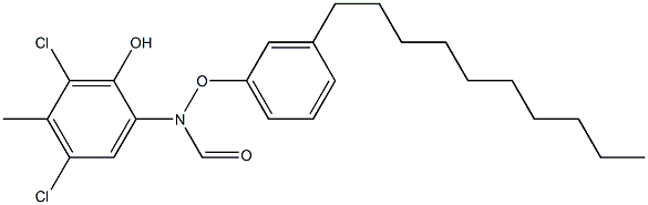 2-(3-Decylphenoxyformylamino)-4,6-dichloro-5-methylphenol