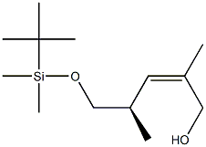 (2Z,4R)-5-[[(tert-Butyl)dimethylsilyl]oxy]-2,4-dimethyl-2-penten-1-ol,,结构式