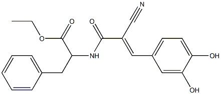 2-[2-Cyano-3-(3,4-dihydroxyphenyl)acryloylamino]-3-phenylpropionic acid ethyl ester