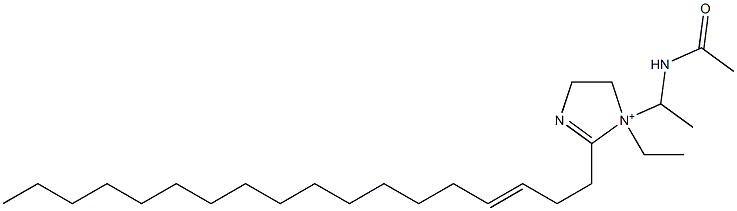 1-[1-(Acetylamino)ethyl]-1-ethyl-2-(3-octadecenyl)-2-imidazoline-1-ium Structure