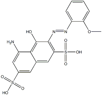 5-Amino-4-hydroxy-3-(2-methoxyphenylazo)-2,7-naphthalenedisulfonic acid