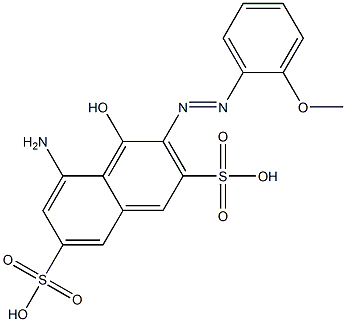  5-Amino-4-hydroxy-3-(2-methoxyphenylazo)-2,7-naphthalenedisulfonic acid