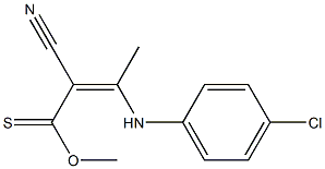 2-Cyano-3-(4-chlorophenylamino)-3-methylthioacrylic acid methyl ester