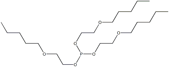 Phosphorous acid tris[2-(pentyloxy)ethyl] ester Struktur
