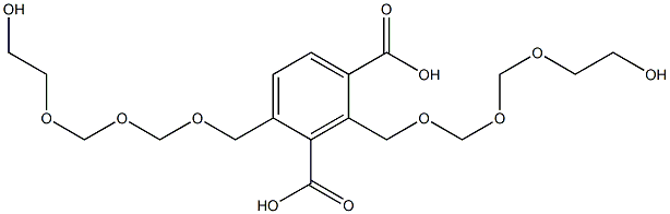 2,4-Bis(8-hydroxy-2,4,6-trioxaoctan-1-yl)isophthalic acid Structure