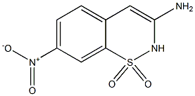 3-Amino-7-nitro-2H-1,2-benzothiazine 1,1-dioxide Structure