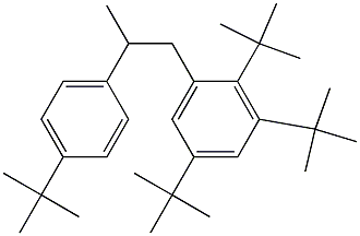 1-(2,3,5-Tri-tert-butylphenyl)-2-(4-tert-butylphenyl)propane,,结构式