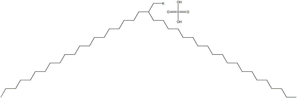 Sulfuric acid 2-icosyldocosyl=potassium salt,,结构式