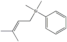 3-Methyl-2-butenylphenyldimethylsilane Structure