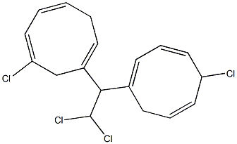 1-(1-クロロシクロオクタ-1,3,6-トリエン-7-イル)-1-(5-クロロシクロオクタ-1,3,6-トリエン-1-イル)-2,2-ジクロロエタン 化学構造式