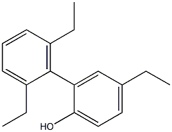 4-Ethyl-2-(2,6-diethylphenyl)phenol,,结构式