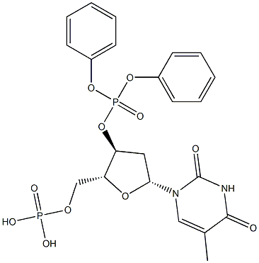  Thymidine 3',5'-bis(phosphoric acid diphenyl) ester