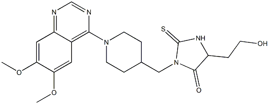 1-[[1-(6,7-Dimethoxyquinazolin-4-yl)piperidin-4-yl]methyl]-4-(2-hydroxyethyl)-2-thioxoimidazolidin-5-one|