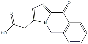 5,10-Dihydro-10-oxopyrrolo[1,2-b]isoquinoline-3-acetic acid,,结构式