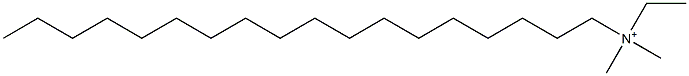 N-Ethyl-N,N-dimethyl-1-octadecanaminium 结构式