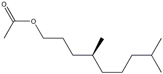 [S,(-)]-4,8-Dimethyl-1-nonanol acetate Structure