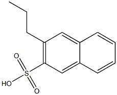 3-Propyl-2-naphthalenesulfonic acid 结构式