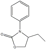 4-エチル-3-フェニルオキサゾリジン-2-オン 化学構造式
