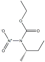 (+)-[(S)-sec-ブチル]ニトロカルバミン酸エチル 化学構造式