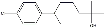 5-(4-Chlorophenyl)-1,1-dimethylhexyl alcohol Structure