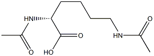 (R)-2,6-ビス(アセチルアミノ)ヘキサン酸 化学構造式