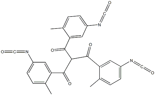 Tris(2-methyl-5-isocyanatobenzoyl)methane Structure