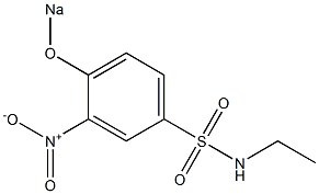 N-Ethyl-3-nitro-4-sodiooxybenzenesulfonamide Structure