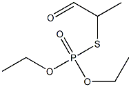 Thiophosphoric acid O,O-diethyl S-(1-oxopropan-2-yl) ester Structure