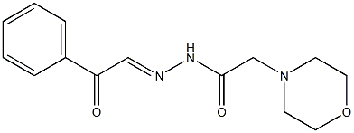 4-Morpholineacetic acid N'-phenacylidene hydrazide