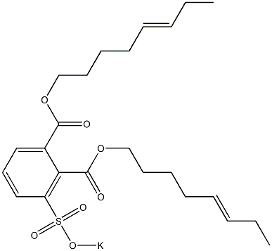 3-(Potassiosulfo)phthalic acid di(5-octenyl) ester Structure