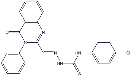 3-(Phenyl)-2-[[[(p-chlorophenyl)amino]thiocarbonylamino]iminomethyl]quinazolin-4(3H)-one|