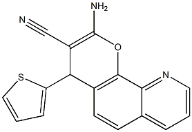  2-Amino-4-(2-thienyl)-4H-pyrano[3,2-h]quinoline-3-carbonitrile