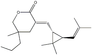  (3E)-Tetrahydro-5-methyl-5-propyl-3-[[(1R,2R)-3,3-dimethyl-2-(2-methyl-1-propenyl)cyclopropan-1-yl]methylene]-2H-pyran-2-one