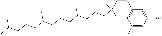2,8-ジメチル-2-(4,8,12-トリメチルトリデシル)クロマン-6-オール 化学構造式