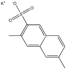 3,6-Dimethyl-2-naphthalenesulfonic acid potassium salt,,结构式