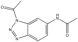 1-Acetyl-6-acetylamino-1H-benzotriazole Structure