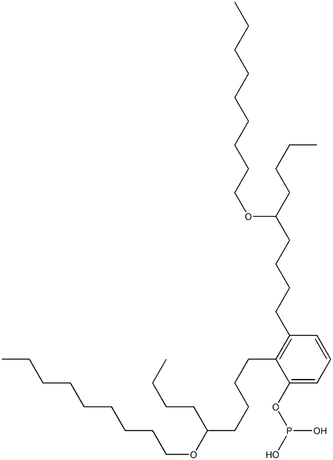 Phosphorous acid bis[5-(nonyloxy)nonyl]phenyl ester Struktur