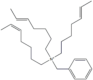 Tri(5-heptenyl)benzylaminium