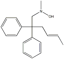 N-Methyl-N-(2,2-diphenyl-4-hexenyl)hydroxylamine Struktur