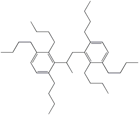 3,3'-(1,2-Propanediyl)bis(1,2,4-tributylbenzene) 结构式