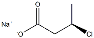 [R,(-)]-3-Chlorobutyric acid sodium salt 结构式