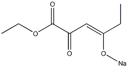 4-(Sodiooxy)-2-oxo-3-hexenoic acid ethyl ester Struktur