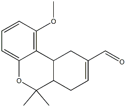 1-Methoxy-6a,7,10,10a-tetrahydro-6,6-dimethyl-6H-dibenzo[b,d]pyran-9-carbaldehyde Structure